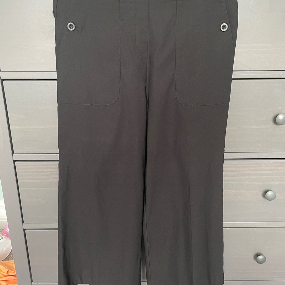 NWT Counterparts Black Mid Rise Crop Pants with Luxe Stretch